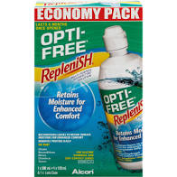 Alcon Opti-Free Replenish Contact Lens Solution 300ml + 120ml + 60ml + lens case (This product is currently out of stock)